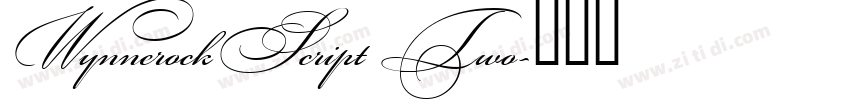 WynnerockScript Two字体转换